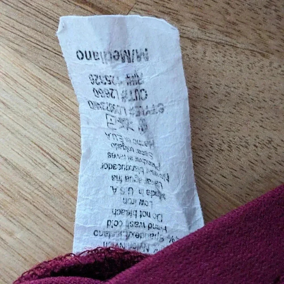 Windsor Red Off Shoulder Midi Long Sleeve Dress Size M - Picture 11 of 11